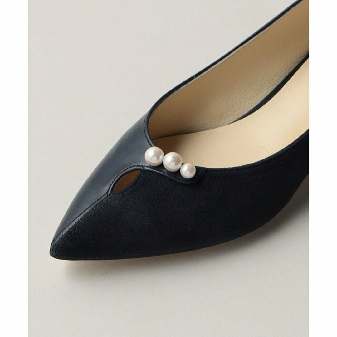 Odette e Odile(オデットエオディール)の【NAVY】【21.5cm】パールライク パンプス35↓↑ レディースの靴/シューズ(ハイヒール/パンプス)の商品写真