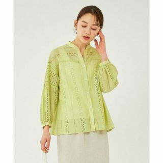 ユナイテッドアローズグリーンレーベルリラクシング(UNITED ARROWS green label relaxing)の【YELLOW】INDIA レース ブラウス(シャツ/ブラウス(長袖/七分))