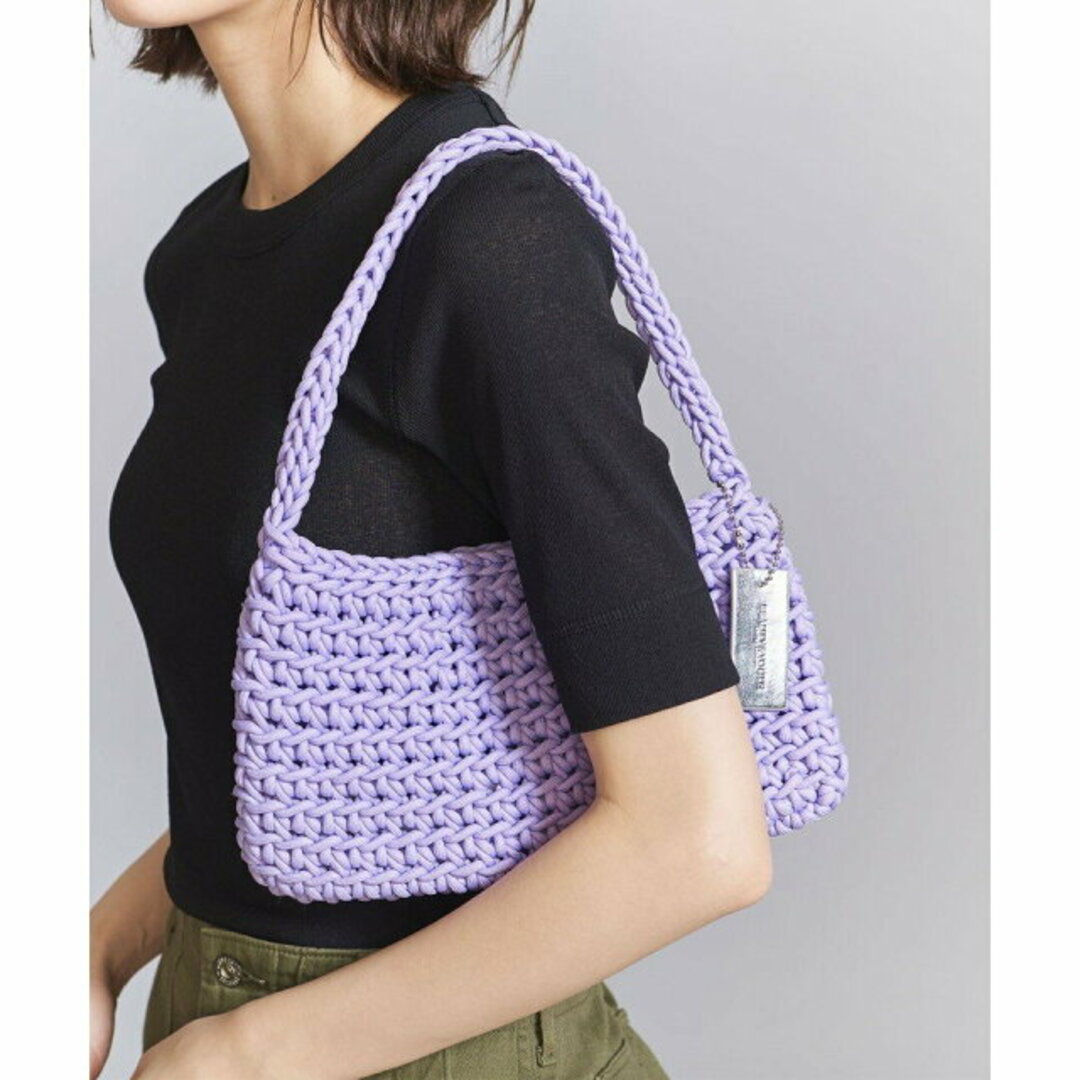 BEAUTY&YOUTH UNITED ARROWS(ビューティアンドユースユナイテッドアローズ)の【LILAC】ビッグメッシュ スクエア ワンショルダーバッグ レディースのバッグ(ハンドバッグ)の商品写真