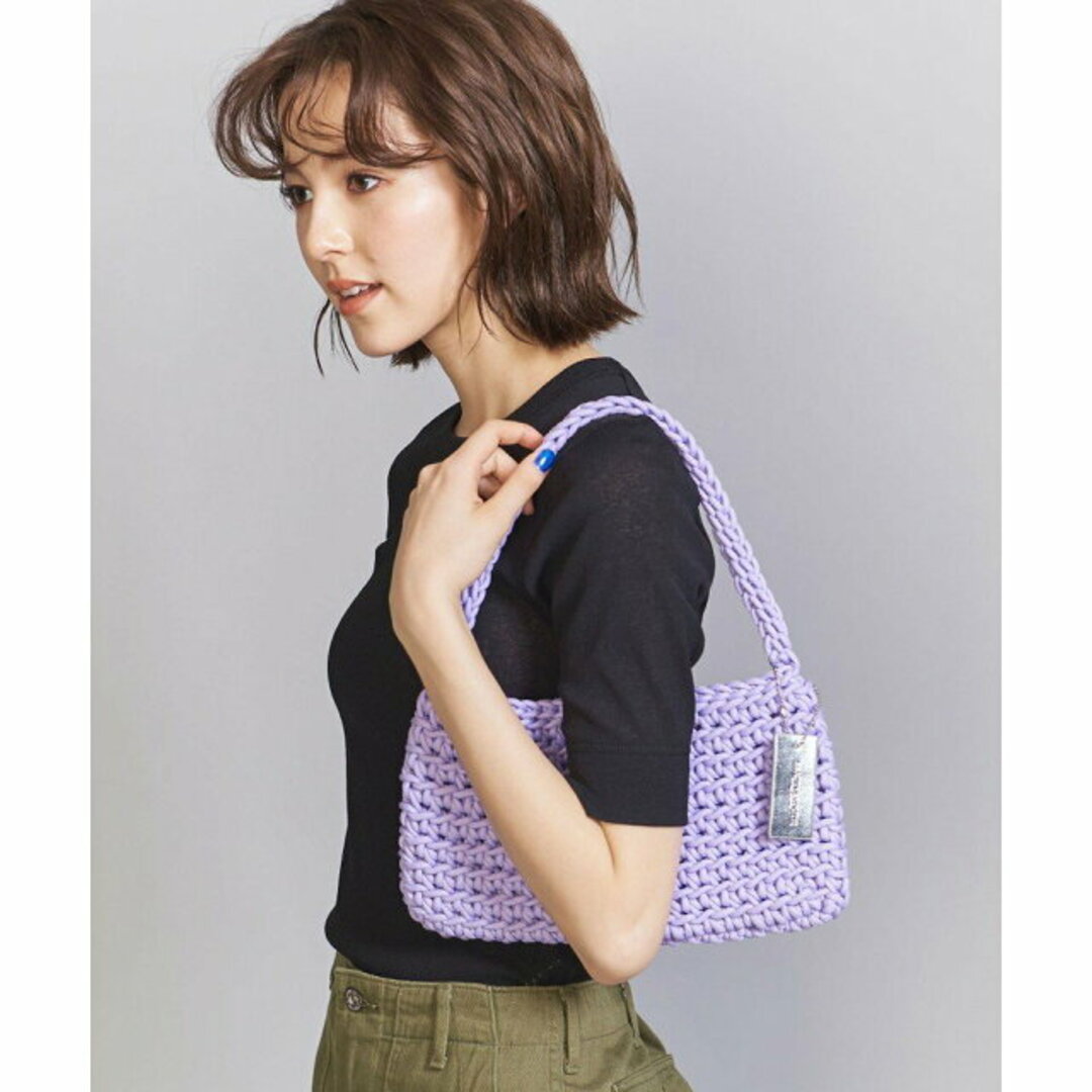 BEAUTY&YOUTH UNITED ARROWS(ビューティアンドユースユナイテッドアローズ)の【LILAC】ビッグメッシュ スクエア ワンショルダーバッグ レディースのバッグ(ハンドバッグ)の商品写真