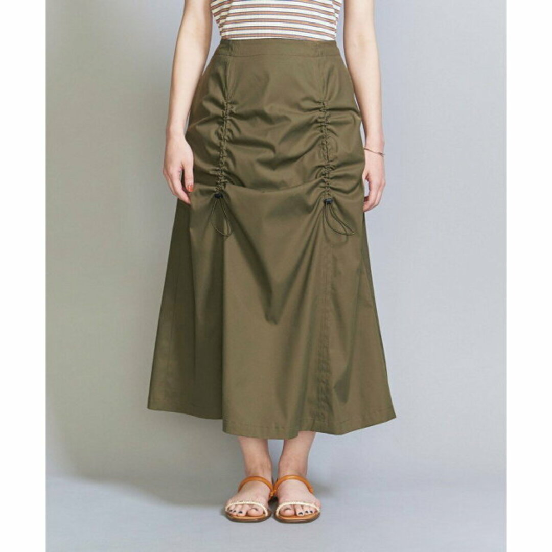 BEAUTY&YOUTH UNITED ARROWS(ビューティアンドユースユナイテッドアローズ)の【OLIVE】【別注】<ALPHA INDUSTRIES>ミリタリードロストスカート レディースのスカート(ロングスカート)の商品写真