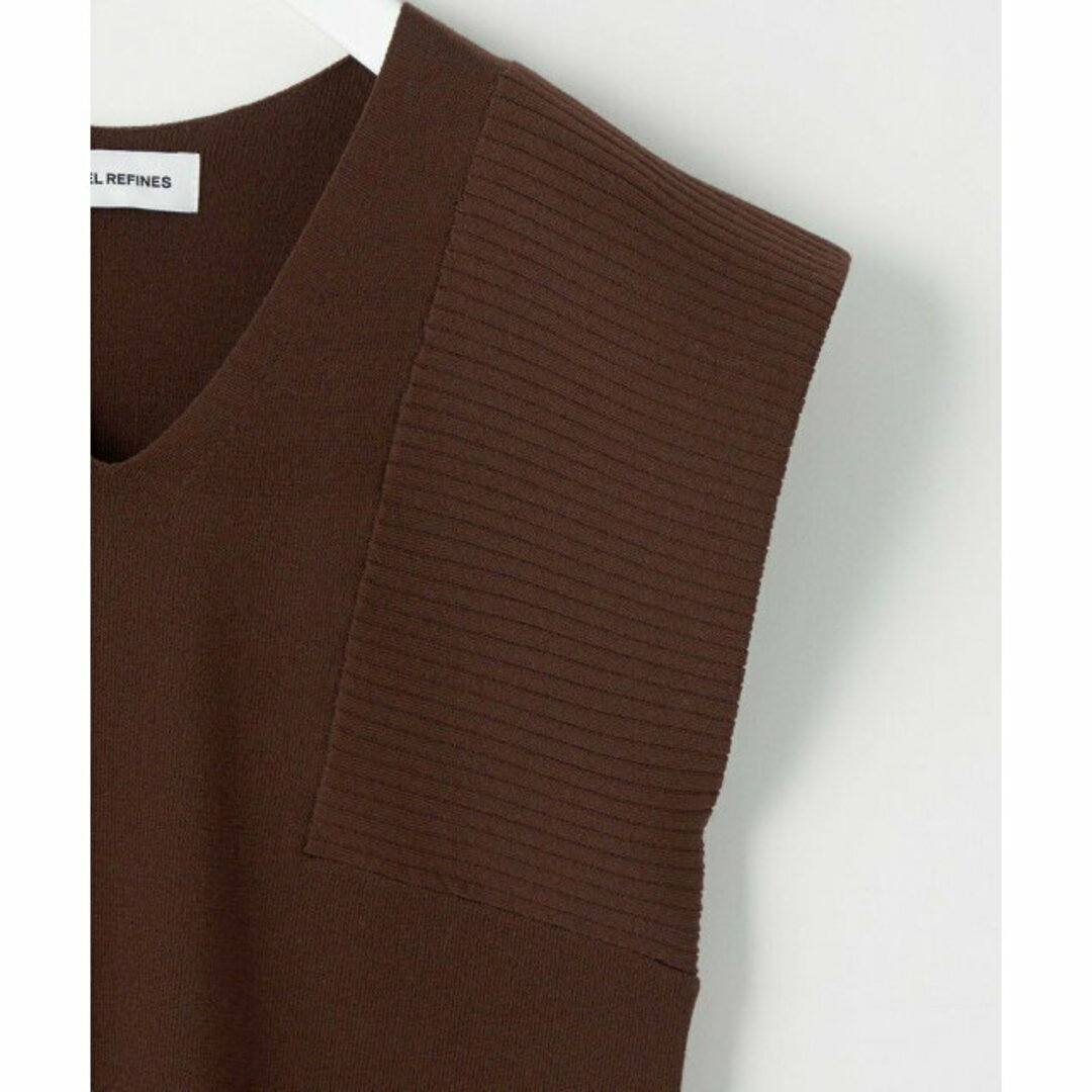 UNITED ARROWS green label relaxing(ユナイテッドアローズグリーンレーベルリラクシング)の【DK.BROWN】<EMMEL REFINES>EM HW ワイドリブ袖 Vネック ニット レディースのトップス(ニット/セーター)の商品写真