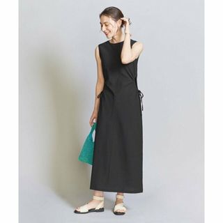 ビューティアンドユースユナイテッドアローズ(BEAUTY&YOUTH UNITED ARROWS)の【BLACK】コットンアムンゼン サイドホールワンピース -ウォッシャブル-(ロングワンピース/マキシワンピース)