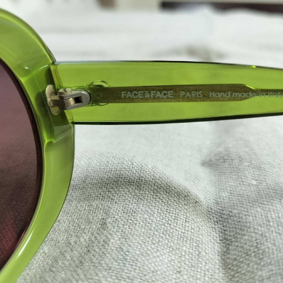【えり様専用】Face À Face サングラス(緑) レディースのファッション小物(サングラス/メガネ)の商品写真