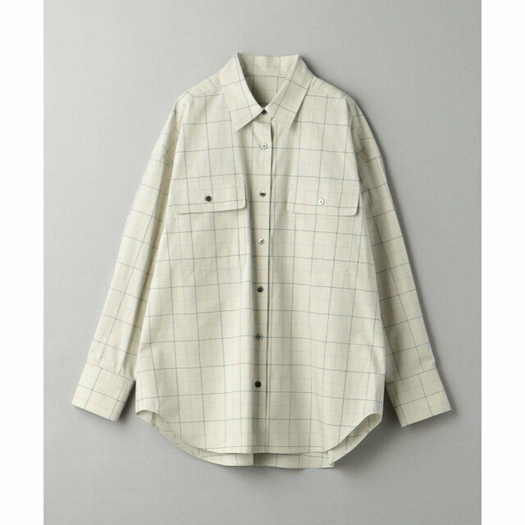 BEAUTY&YOUTH UNITED ARROWS(ビューティアンドユースユナイテッドアローズ)の【BEIGE】コットン チェックポケット シャツ -ウォッシャブル- レディースのトップス(シャツ/ブラウス(長袖/七分))の商品写真