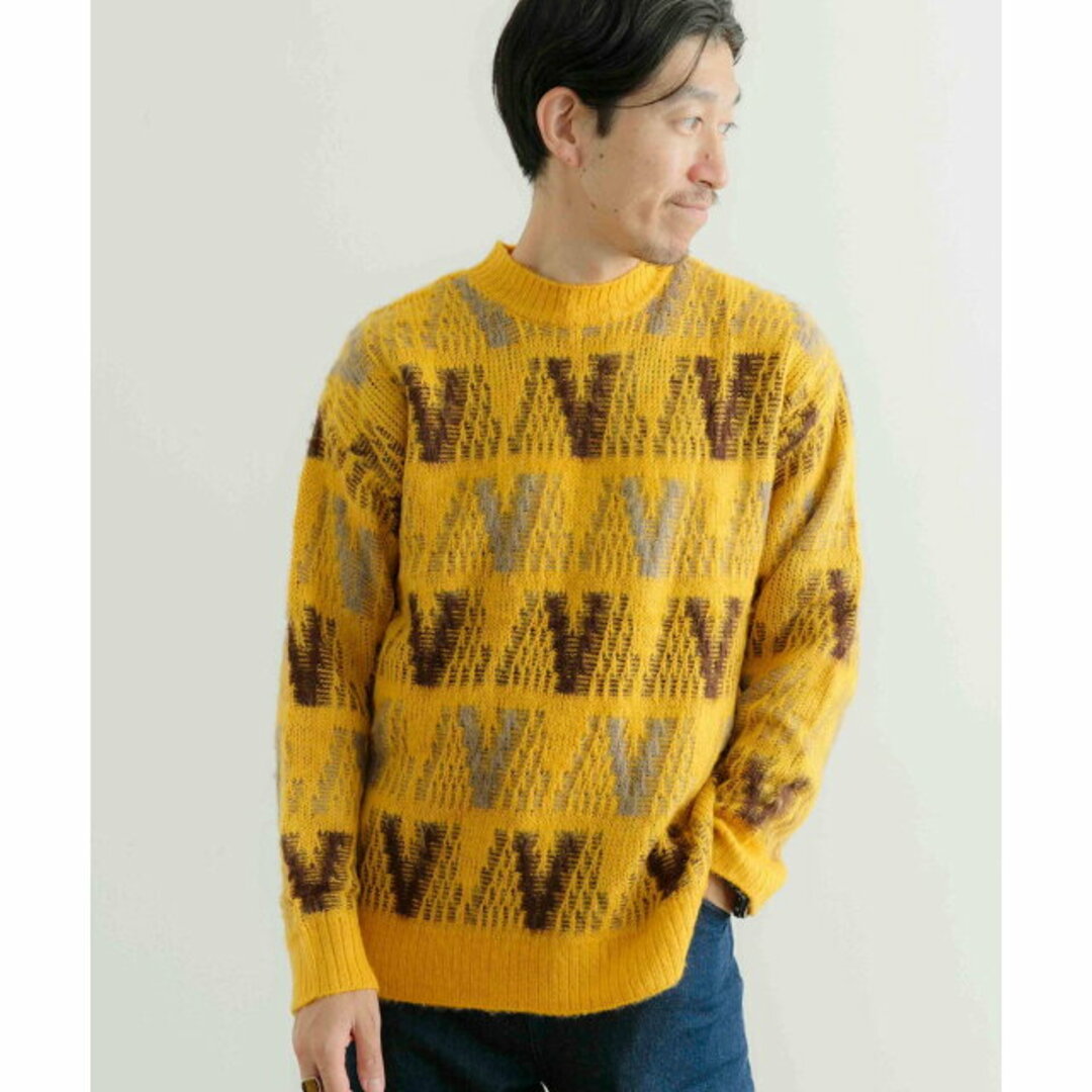 URBAN RESEARCH ITEMS(アーバンリサーチアイテムズ)の【YEL】ジオメジャカード クルーネックニット メンズのトップス(ニット/セーター)の商品写真