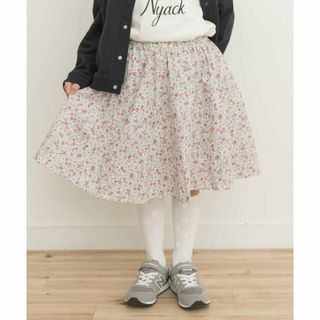 アーバンリサーチドアーズ(URBAN RESEARCH DOORS)の【PINK】花柄インナーパンツ付スカート(KIDS)(その他)