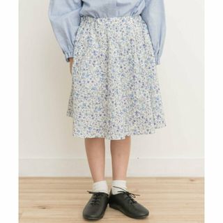 アーバンリサーチドアーズ(URBAN RESEARCH DOORS)の【BLUE】花柄インナーパンツ付スカート(KIDS)(その他)