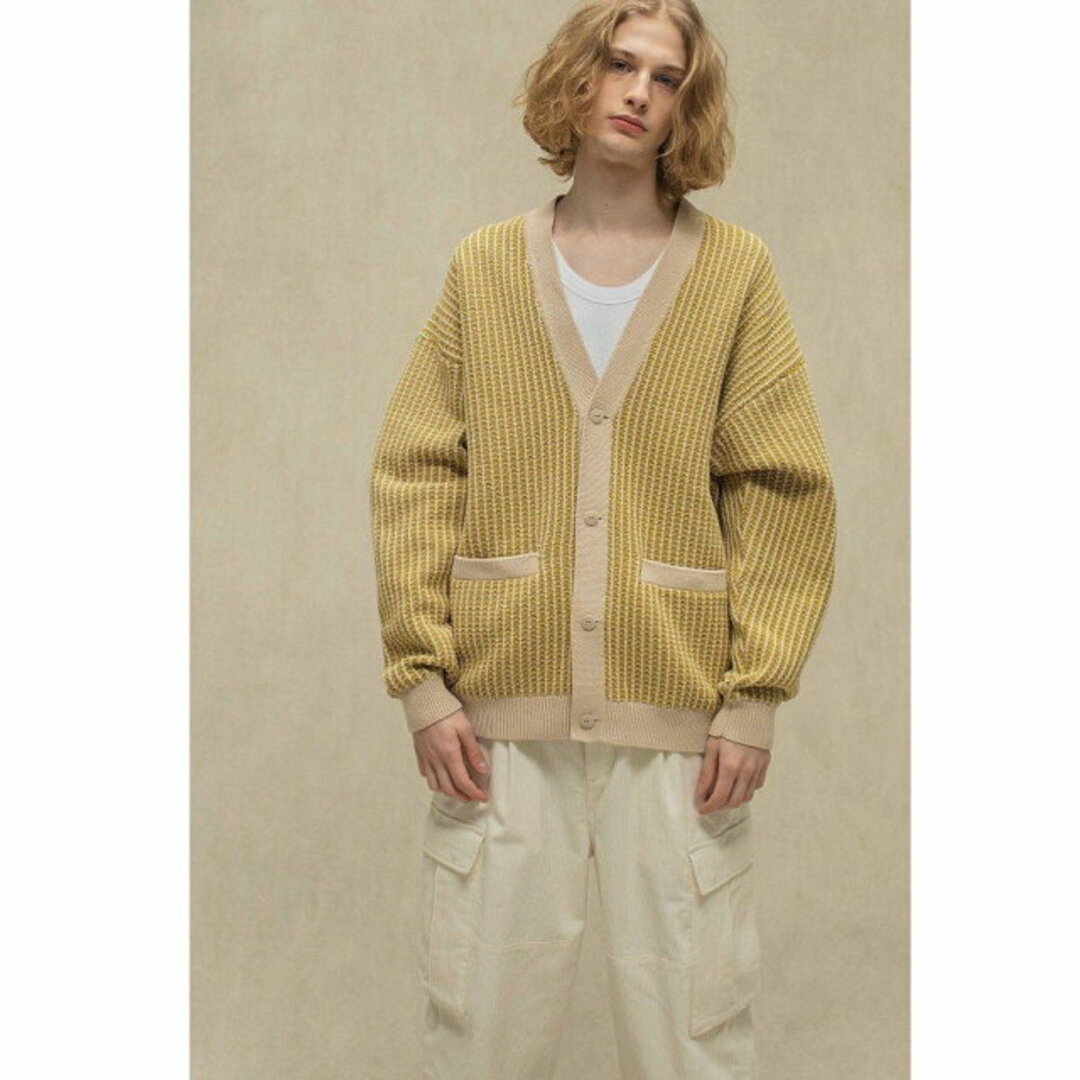 BEAUTY&YOUTH UNITED ARROWS(ビューティアンドユースユナイテッドアローズ)の【MUSTARD】<monkey time> CTN RTR/JQD V/CARDIGAN/カーディガン メンズのトップス(カーディガン)の商品写真