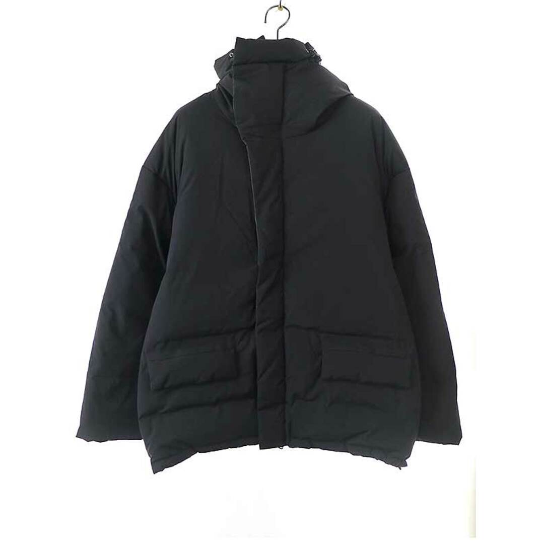 is-ness(イズネス)のis-ness イズネス 23AW CAVE ZIP DOWN JACKET フーデッドダウンジャケット 1003AWJK06 ブラック L メンズのジャケット/アウター(ダウンジャケット)の商品写真