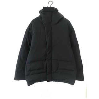 イズネス(is-ness)のis-ness イズネス 23AW CAVE ZIP DOWN JACKET フーデッドダウンジャケット 1003AWJK06 ブラック L(ダウンジャケット)