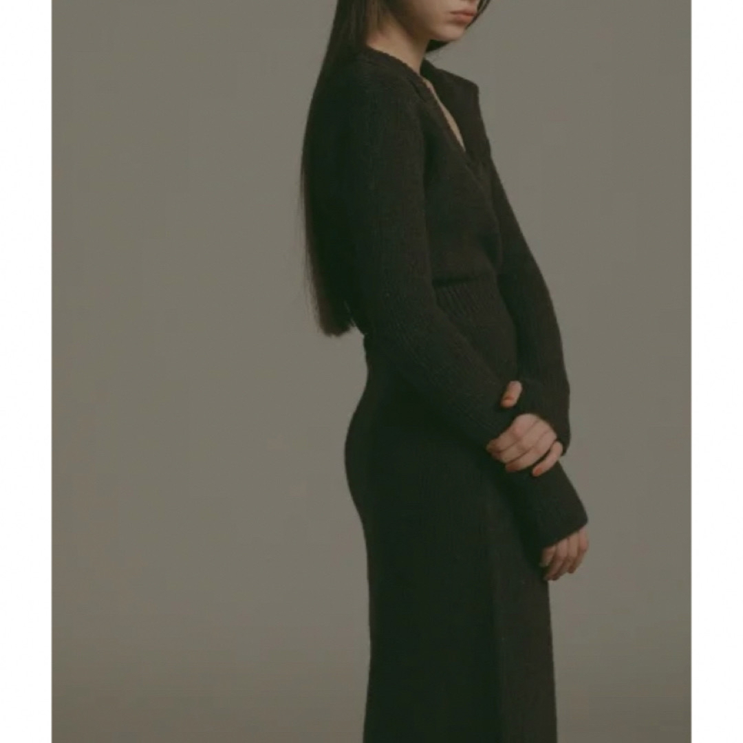 CLANE(クラネ)のRIELLEriche Collar Knit One-Piece レディースのワンピース(ロングワンピース/マキシワンピース)の商品写真