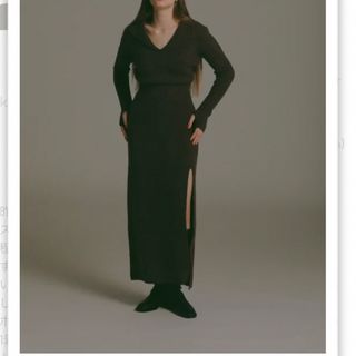 クラネ(CLANE)のRIELLEriche Collar Knit One-Piece(ロングワンピース/マキシワンピース)