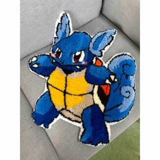 ポケモン(ポケモン)のハンドメイド　ポケモン　カメール　ラグ(インテリア雑貨)