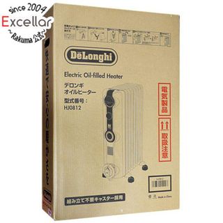 デロンギ(DeLonghi)の【新品(開封のみ)】 DeLonghi　オイルヒーター HJ0812-BK　ホワイト×ブラック(オイルヒーター)