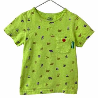 カリモクカグ(カリモク家具)のskeegee カリモク家具 コラボ 半袖 Tシャツ 総柄 子供服 ブランド(Tシャツ/カットソー)