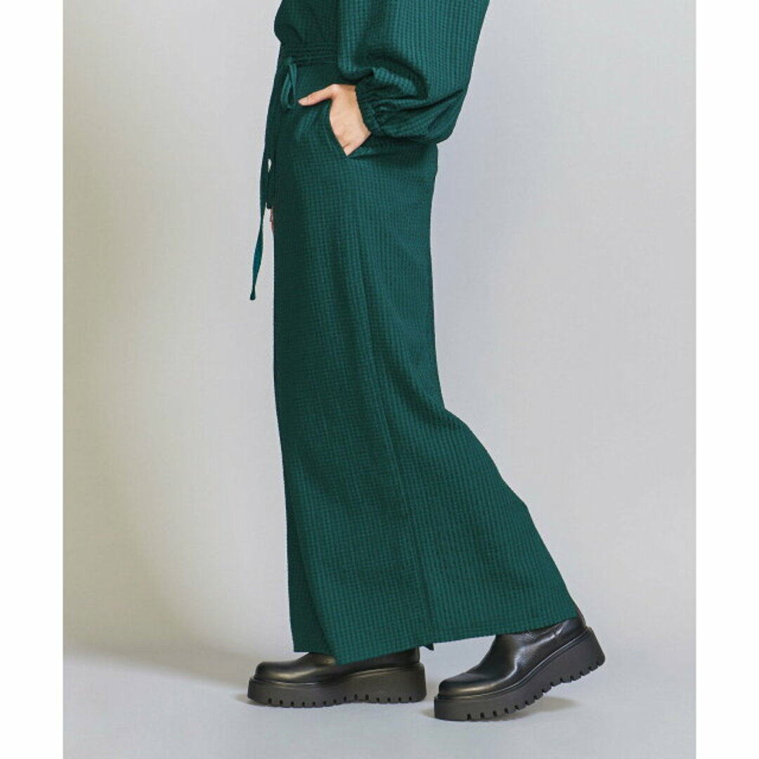 BEAUTY&YOUTH UNITED ARROWS(ビューティアンドユースユナイテッドアローズ)の【DK.GREEN】チェックジャカード Iラインロングスカート -ウォッシャブル- レディースのスカート(ロングスカート)の商品写真