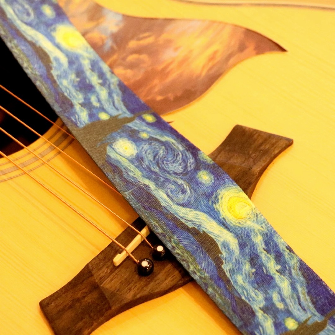 楽器アクセサリー ギターストラップ 星月夜 送料無料 新品 楽器の楽器 その他(その他)の商品写真