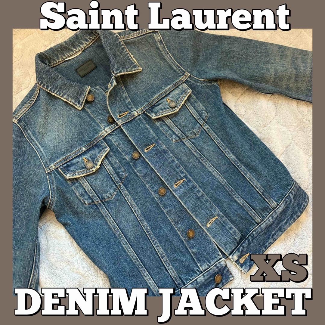 Saint Laurent(サンローラン)のイヴサンローラン/デニムジャケット/Gジャン/XS/saintLaurent メンズのジャケット/アウター(Gジャン/デニムジャケット)の商品写真