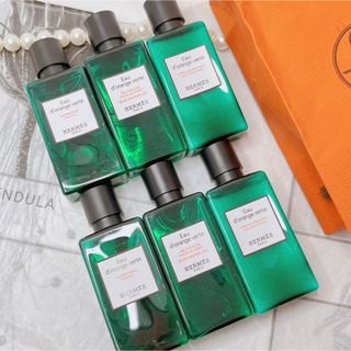 エルメス(Hermes)のHERMES エルメス オー ドランジュ ヴェルト  アメニティ6点セット(ボディソープ/石鹸)