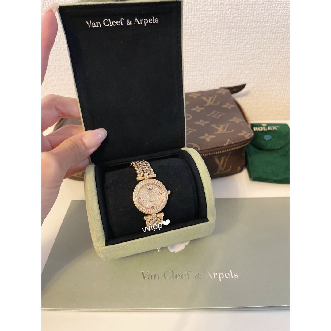 Van Cleef & Arpels(ヴァンクリーフアンドアーペル)のヴァンクリーフ＆アーペル スポーツII ベゼル ブレス 全面ダイヤ　時計　 レディースのファッション小物(腕時計)の商品写真