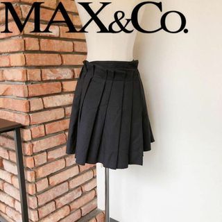 マックスアンドコー(Max & Co.)の美品　Max＆Co　マックス＆コー　スカート　チェック　グレー系(ひざ丈スカート)