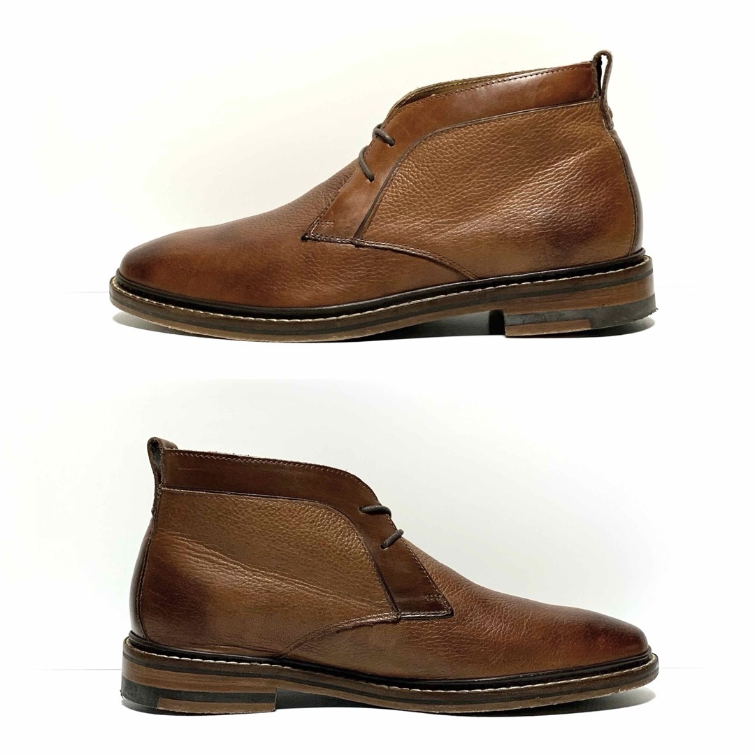 Cole Haan(コールハーン)の☆良品 コールハーン 焦がし加工 ２ホール レザー チャッカブーツ 革靴 メンズの靴/シューズ(ブーツ)の商品写真