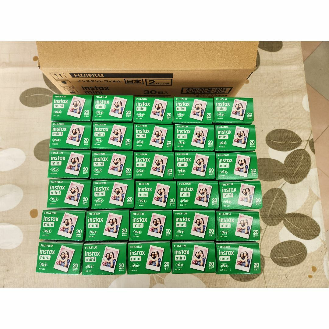 その他新品 instax miniチェキ フィルム 2本パック 30箱 600枚