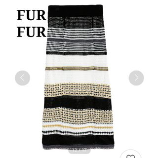 ファーファー(fur fur)のfurfur ファーファー　ミックスニットスカート(ロングスカート)