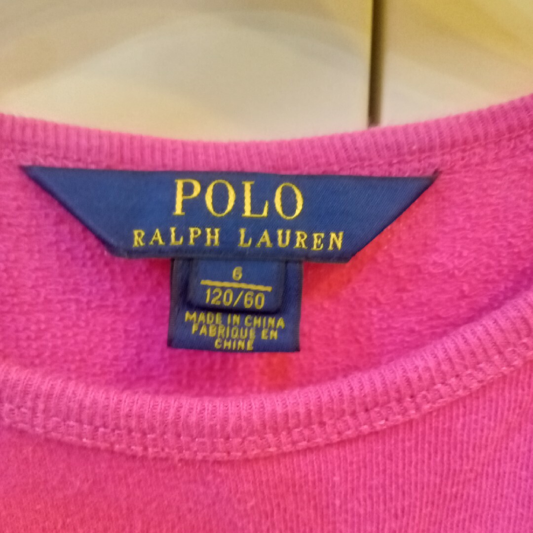 POLO RALPH LAUREN(ポロラルフローレン)のラルフローレン　ピンク　120　ワンピース キッズ/ベビー/マタニティのキッズ服女の子用(90cm~)(ワンピース)の商品写真