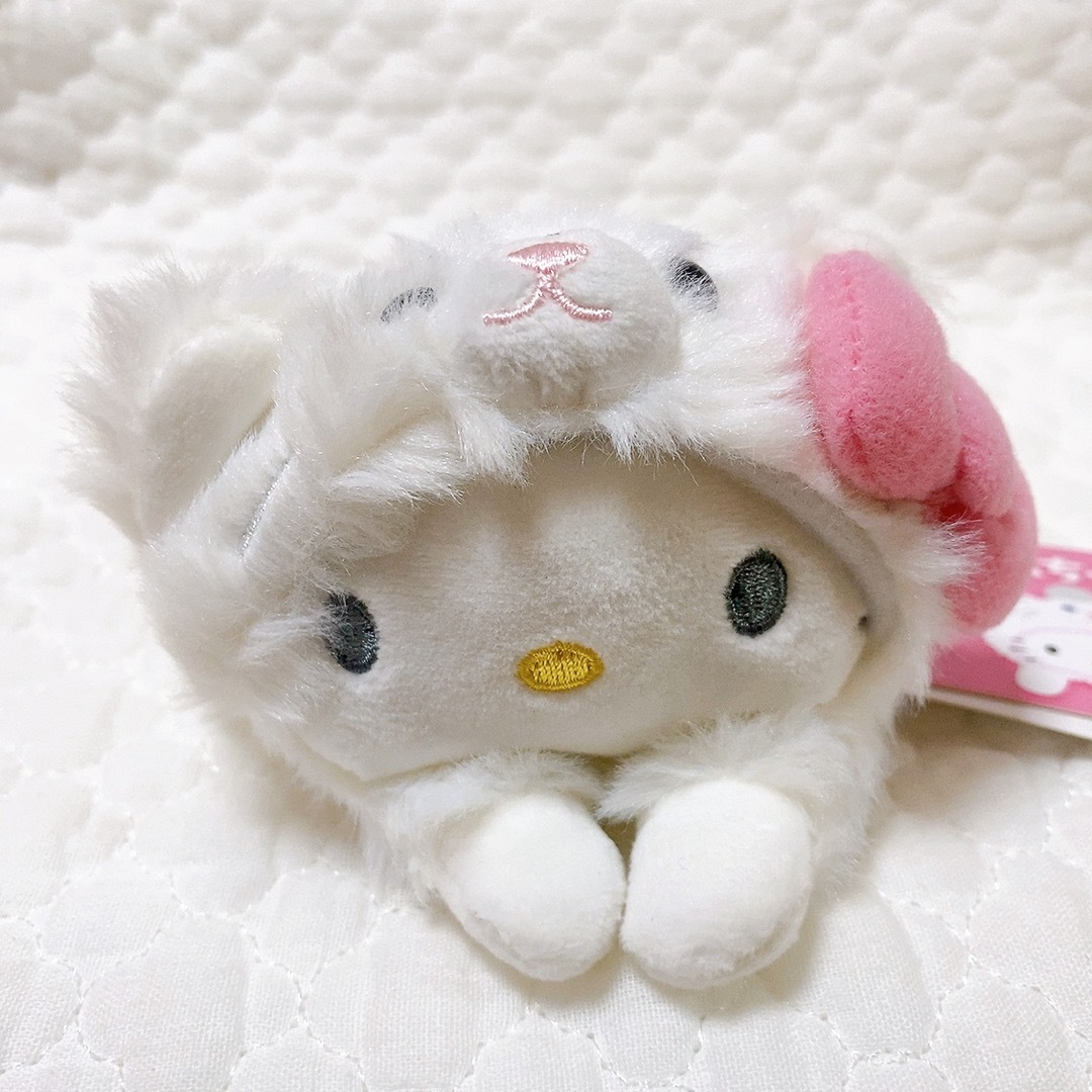 ハローキティ - ハローキティ まめぷちシリーズ ねこ マスコット ハローキティ - ハローキティ まめぷちシリーズ ねこ マスコット