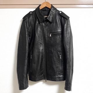 バーバリーブラックレーベル(BURBERRY BLACK LABEL)のBurberry ラムレザーライダースジャケット(レザージャケット)