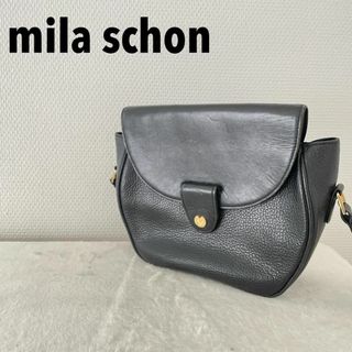 ミラショーン(mila schon)のレア✨mila schonミラショーンショルダーバッグハンドバッグブラック黒(ショルダーバッグ)