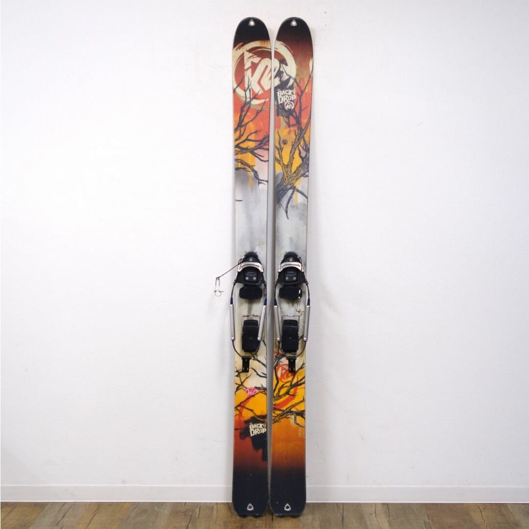 ケーツー K2 THE BACK DROP バックドロップ 175cm センター113mm ビンディング ロッテフェラー Carve テレマークスキー アウトドアカラー-