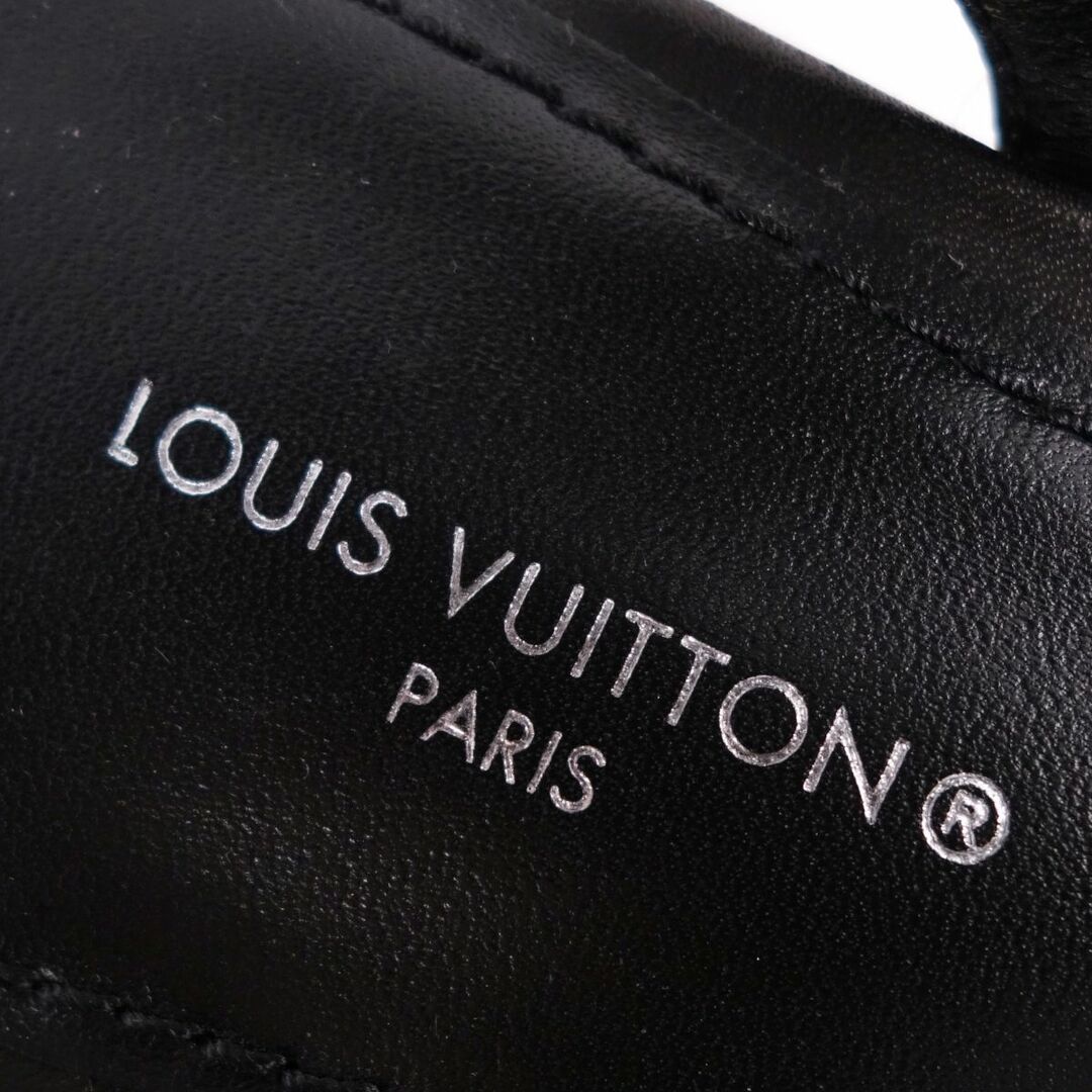 LOUIS VUITTON(ルイヴィトン)の未使用 ルイヴィトン LOUIS VUITTON サンダル プラットフォーム アンクルストラップ スターボードライン モノグラム パンチング シューズ レディース 38(24.5cm相当) ブラック レディースの靴/シューズ(サンダル)の商品写真