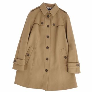 バーバリー(BURBERRY)の極美品 バーバリー ロンドン BURBERRY LONDON コート シングル トレンチコート 裏チェック ウール アウター レディース 40(M相当) ブラウン(トレンチコート)