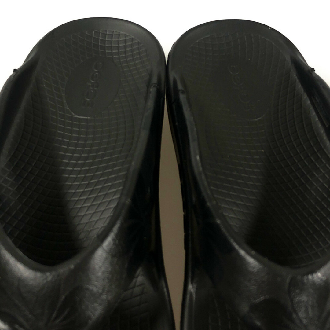 Ron Herman(ロンハーマン)のRON HERMAN ロンハーマン OOFOS リカバリー サンダル ブラック サイズUS7=25cm 正規品 / 32940 メンズの靴/シューズ(サンダル)の商品写真