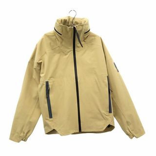 アディダス(adidas)のアディダス MYSHELTER ロゴプリント ナイロン混 マイシェルター レイン ジャケット M ベージュ adidas メンズ 古着 【231215】(その他)