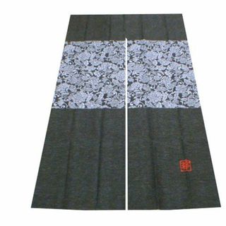 送料無料【新品 】のれん 【　柿渋華　】幅 　85cm × 丈　150cm(のれん)