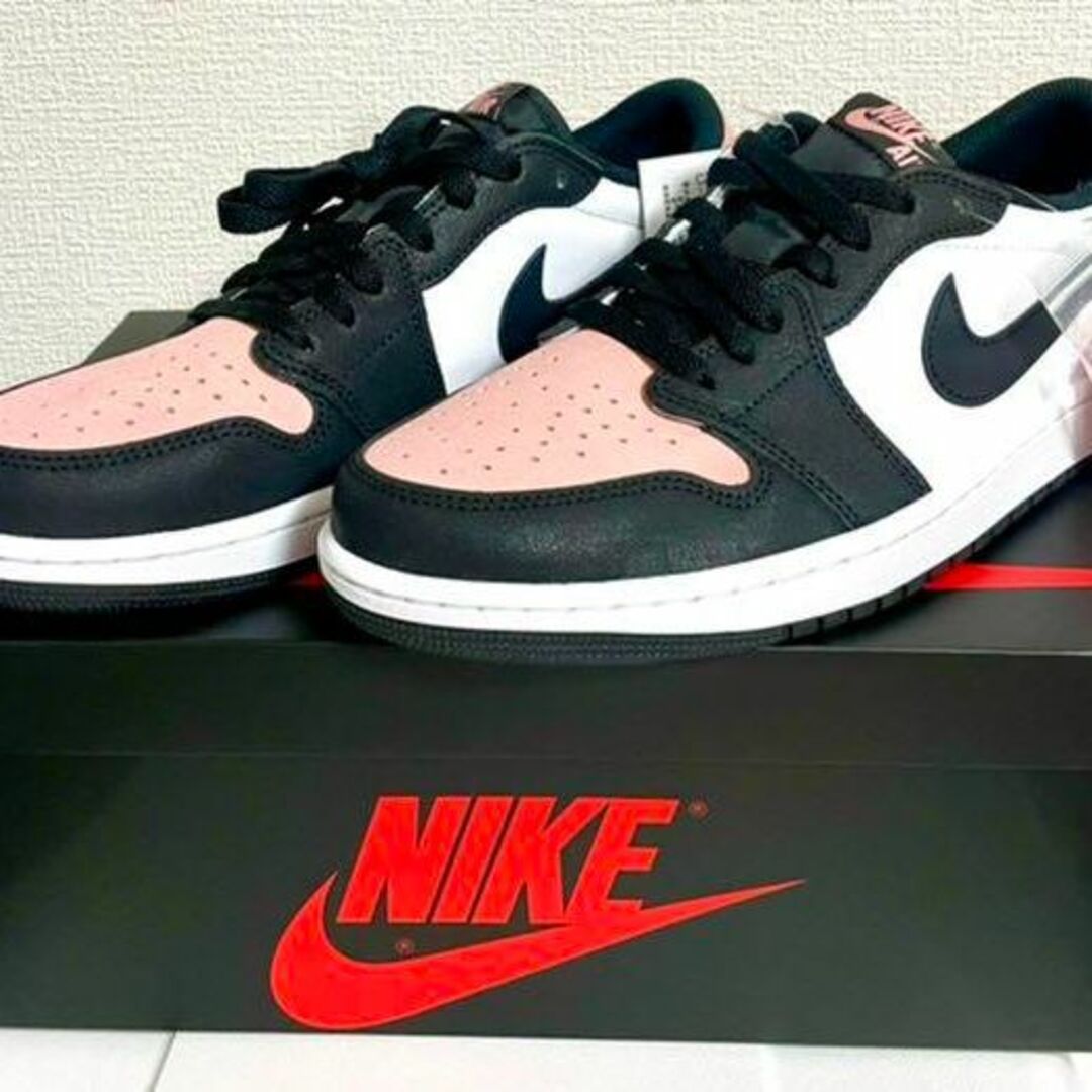 NIKE(ナイキ)の【新品未使用】Nike Air Jordan1 Low OGブリーチド コーラル メンズの靴/シューズ(スニーカー)の商品写真