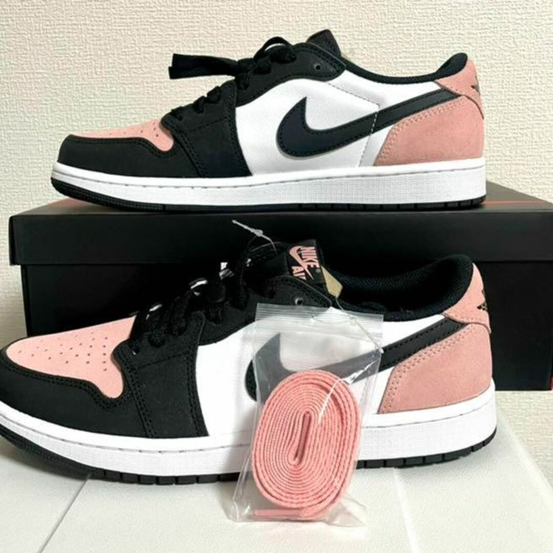 NIKE(ナイキ)の【新品未使用】Nike Air Jordan1 Low OGブリーチド コーラル メンズの靴/シューズ(スニーカー)の商品写真