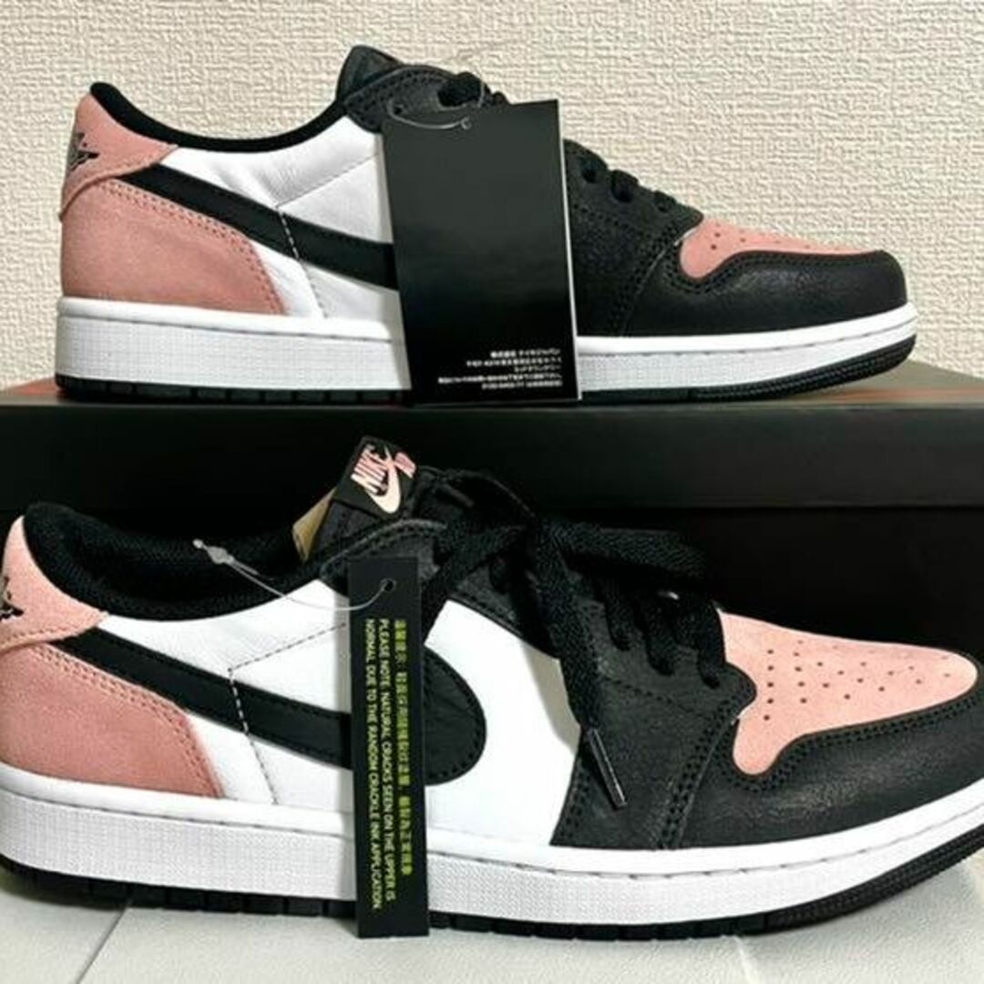 NIKE(ナイキ)の【新品未使用】Nike Air Jordan1 Low OGブリーチド コーラル メンズの靴/シューズ(スニーカー)の商品写真