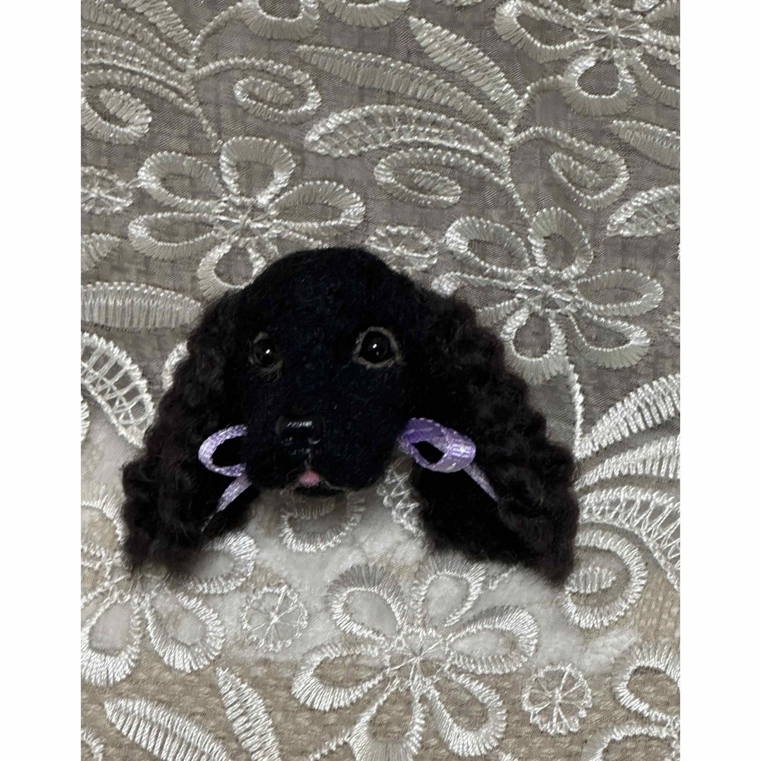 羊毛フェルトアメコカのブローチ❣️犬 ハンドメイドのぬいぐるみ/人形(ぬいぐるみ)の商品写真