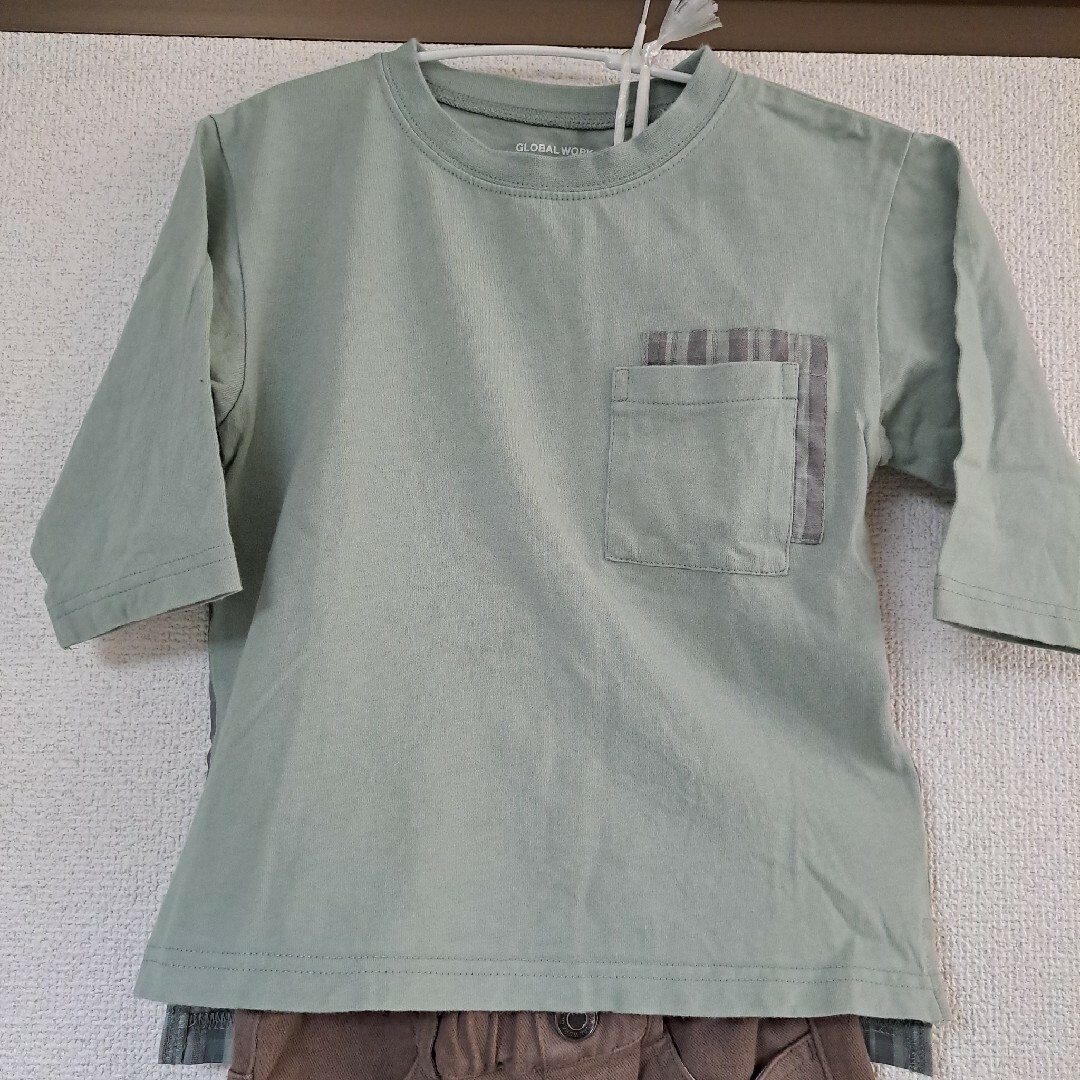 GLOBAL WORK(グローバルワーク)の★110cm コーデ売り★ GLOBAL WORK 上下セット キッズ/ベビー/マタニティのキッズ服男の子用(90cm~)(Tシャツ/カットソー)の商品写真