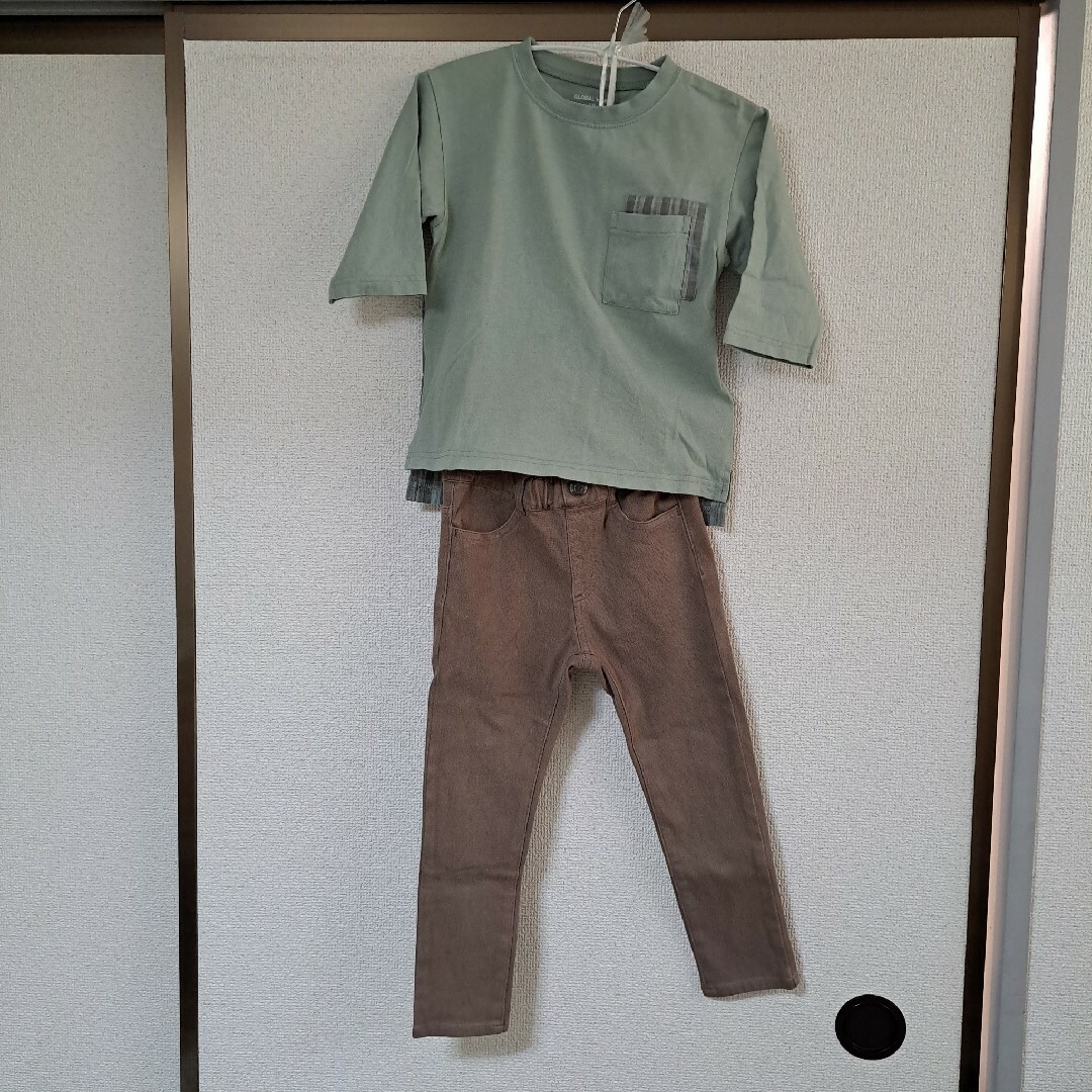 GLOBAL WORK(グローバルワーク)の★110cm コーデ売り★ GLOBAL WORK 上下セット キッズ/ベビー/マタニティのキッズ服男の子用(90cm~)(Tシャツ/カットソー)の商品写真