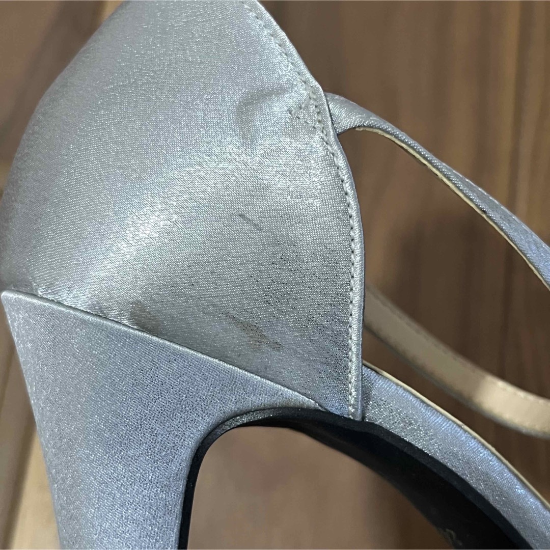 ココチッチ ビジューリボンパーティパンプス（24.0cm） レディースの靴/シューズ(ハイヒール/パンプス)の商品写真