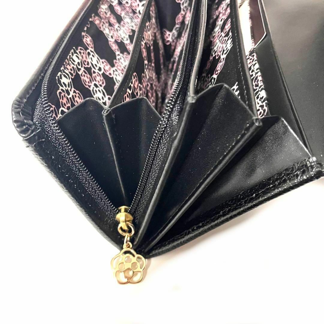 CLATHAS(クレイサス)のクレイサス✨CLATHAS✨セルジュ✨フラップ長財布✨かぶせ✨ブラック✨未使用品 レディースのファッション小物(財布)の商品写真