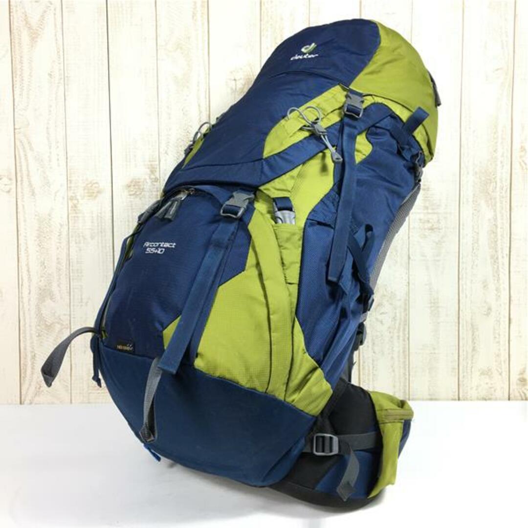 ドイター エアコンタクト 55+10 AIR CONTACT 55+10 バックパック DEUTER D3320316 3221 Midnight / Moss ネイビー系バッグシステム