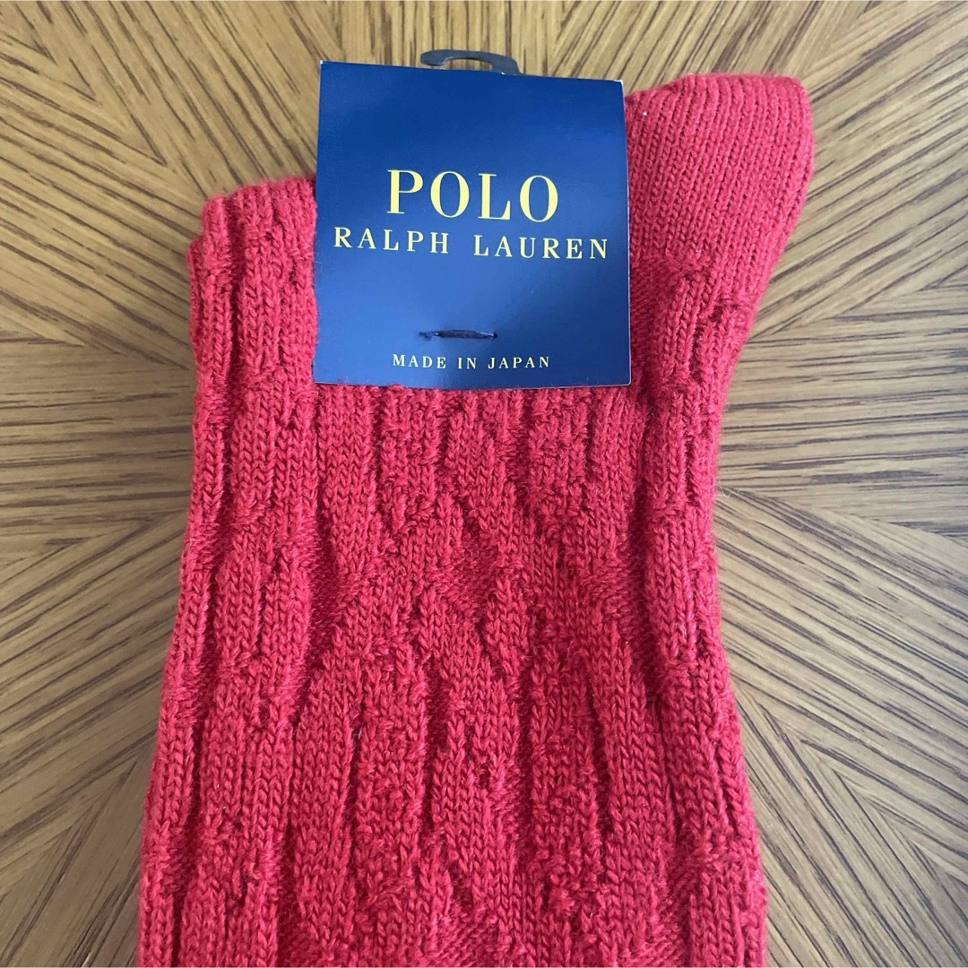 POLO RALPH LAUREN(ポロラルフローレン)の【新品・未使用】ポロラルフローレン★ハイソックス★2足セット★レディース レディースのレッグウェア(ソックス)の商品写真