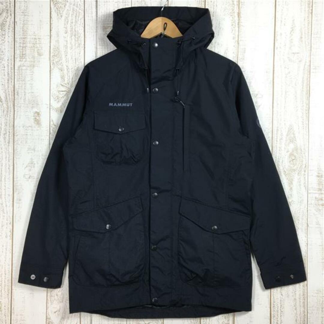 56cm裾幅MENs S  マムート マウンテン ソフトシェル パーカ Mountain SO Parka ジャケット フーディ Pertex Shield防水 雑誌掲載モデル MAMMUT 1011-01950 ブラック系